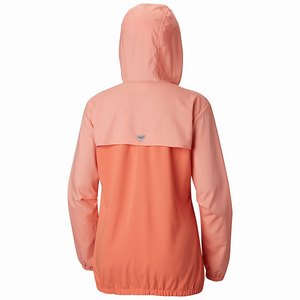 Columbia PFG Tamiami™ Hoodie Dam LjusOrange (OVZUE6845)